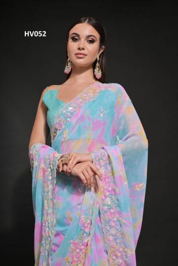 FASHION BERRY PRIZAM HV052 & HV053 DESIGNER SAREE WHOLESALER IN INDIA